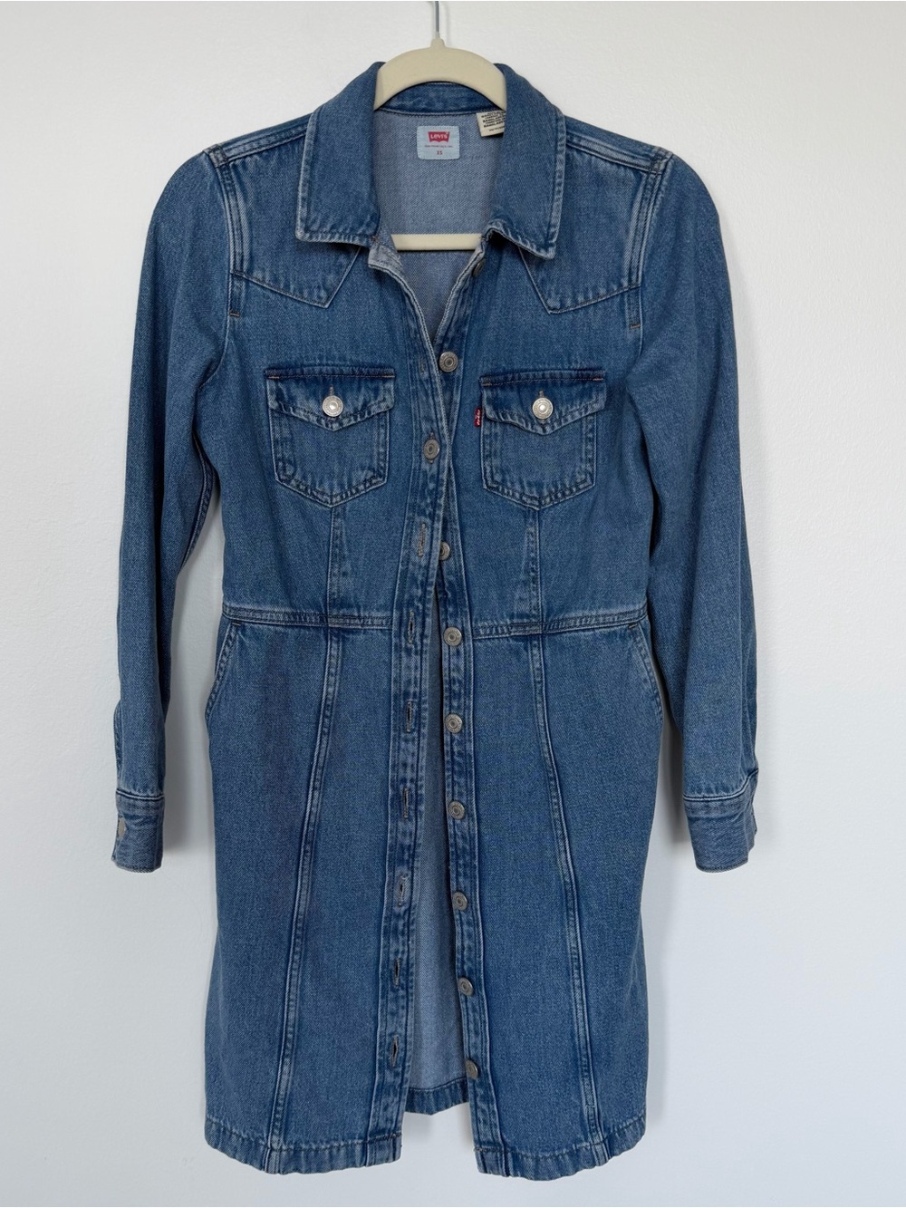 Levi's Blue Denim Mini Dress